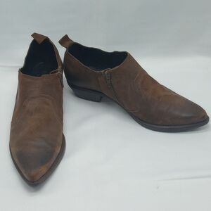 Brown Suede Maypol Pointed Toe Boots